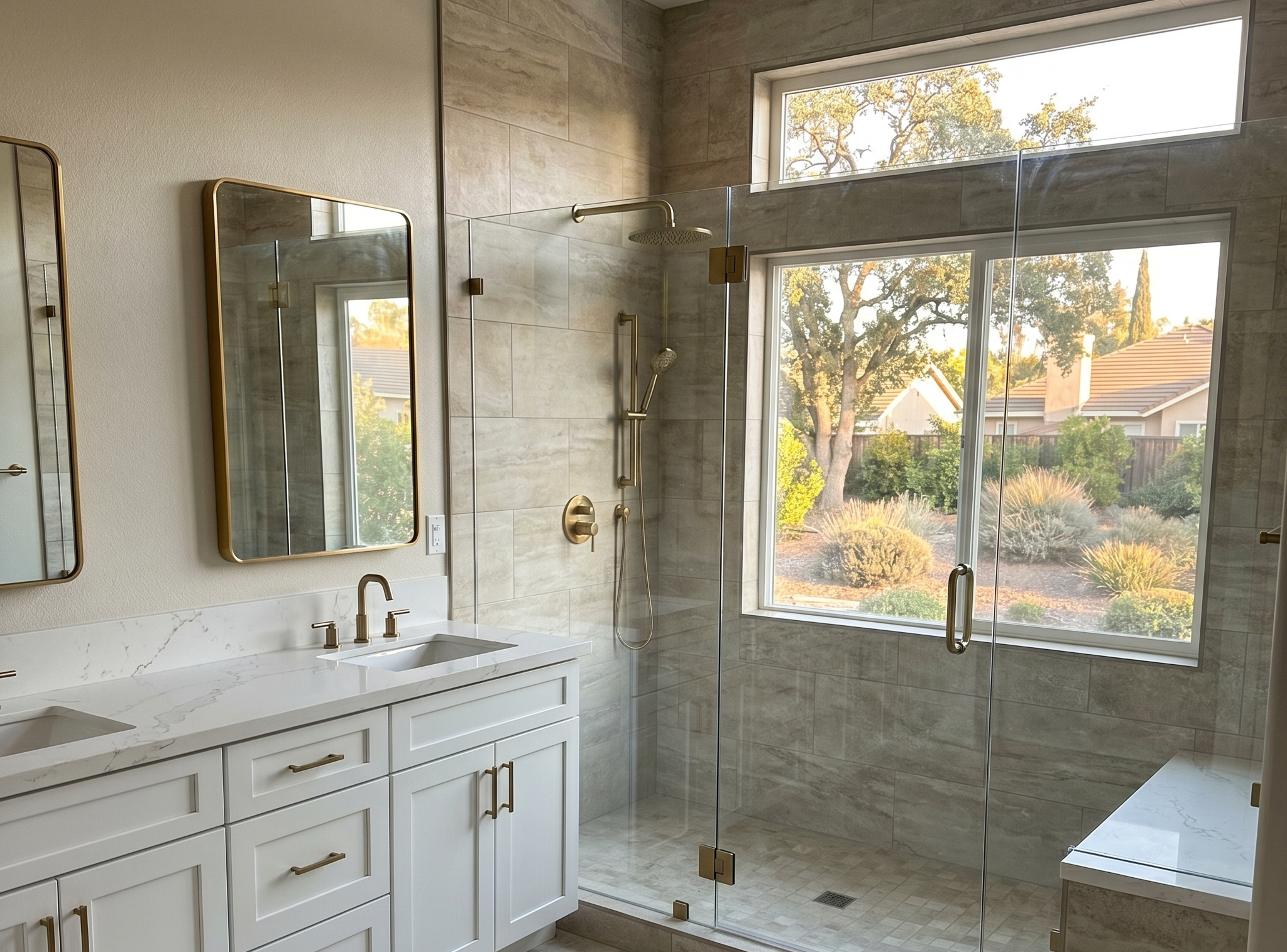 Contemporary Shower Remodel in Stockton